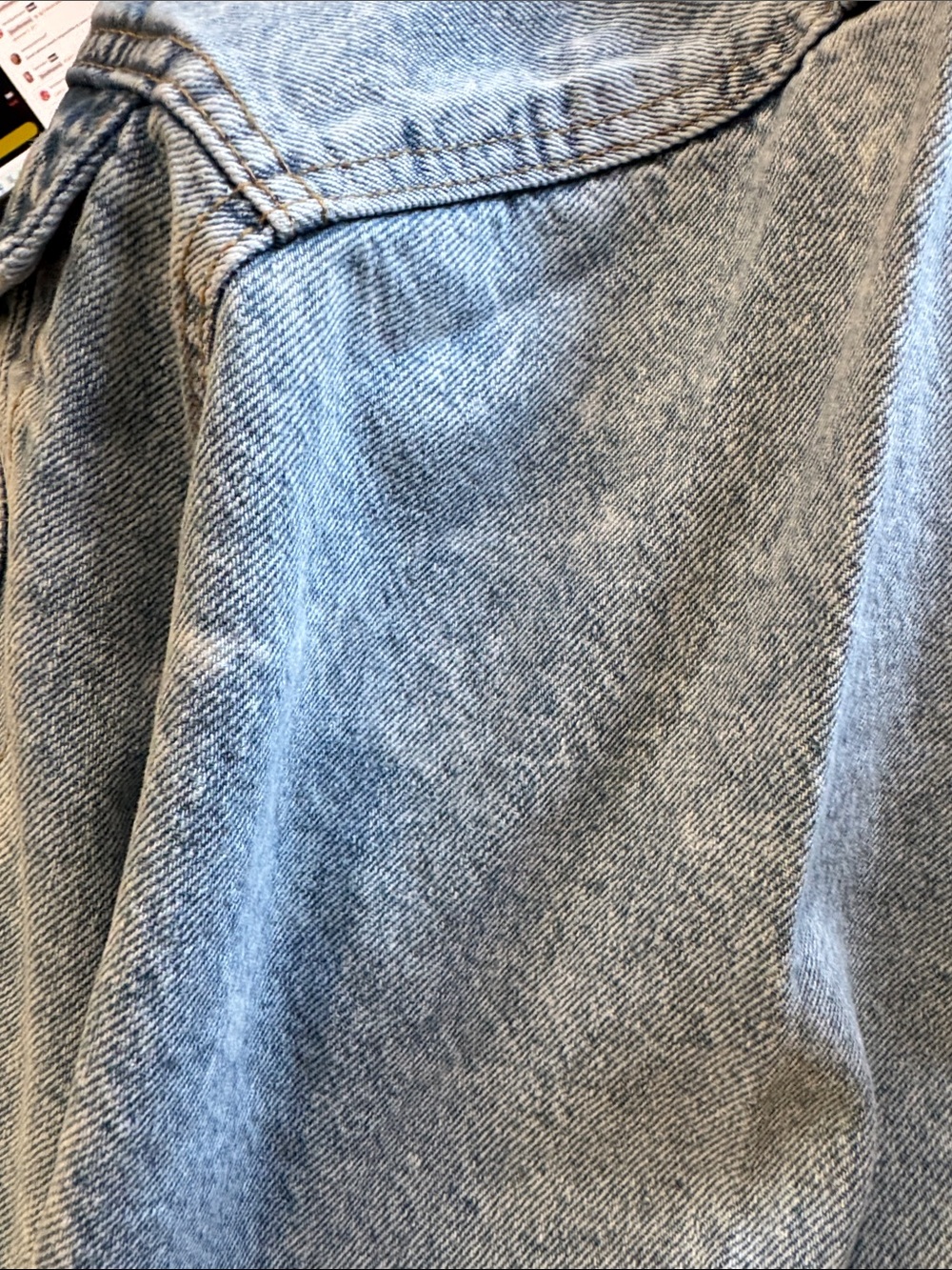 Long Light Wash Denim Duster Jacket #533 - Picture 5 of 6